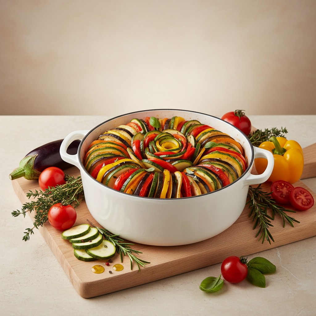 Ratatouille Provençale au Robot Cuiseur : Recette Fondante et Parfumée